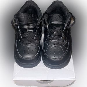 Nike Air Force Black Toddler Boy